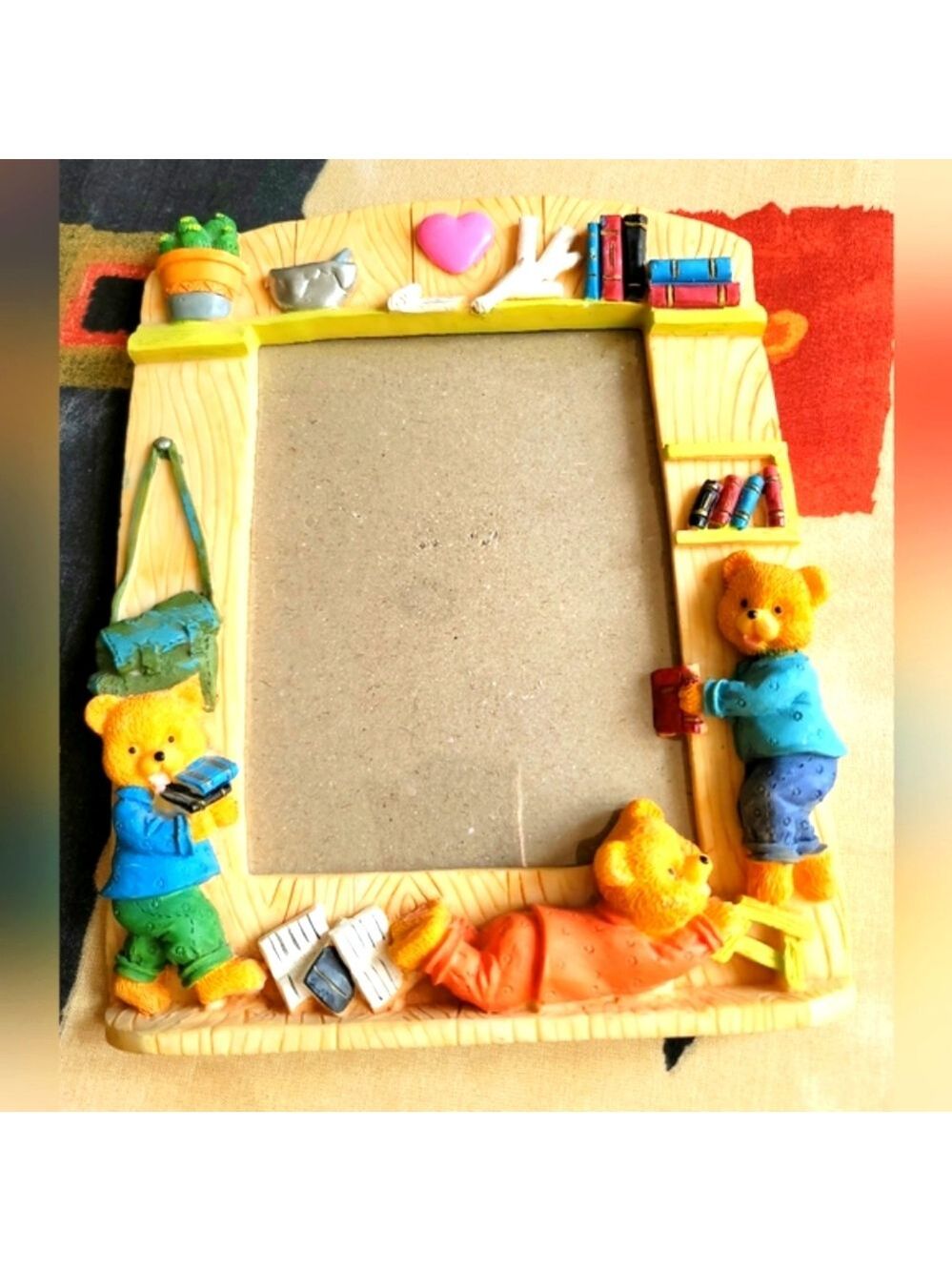 Kids Teddy Bear Resin Photo Frame